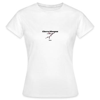 cherry blossom - Frauen T-Shirt - Weiß - Vorne - AI Model Female 172 dark (172cm)