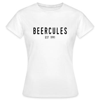Beercules - Frauen T-Shirt - Weiß - Vorne - AI Model Female 172 dark (172cm)