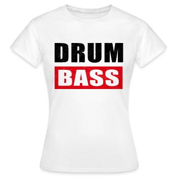 DnB - Frauen T-Shirt - Weiß - Vorne - AI Model Female 172 dark (172cm)