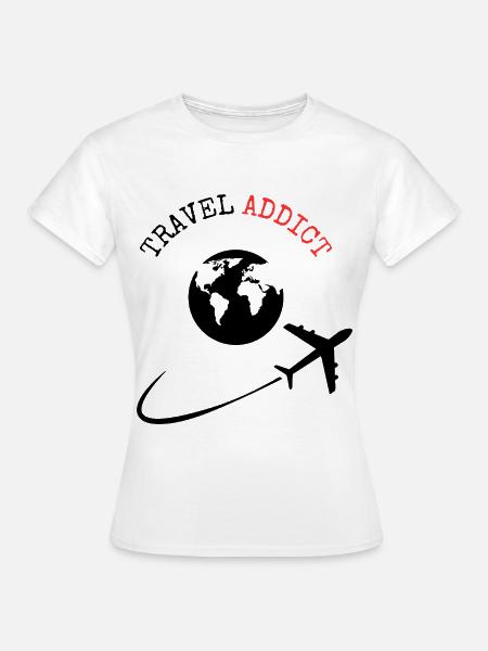 Reisesüchtiger - Frauen T-Shirt - Weiß