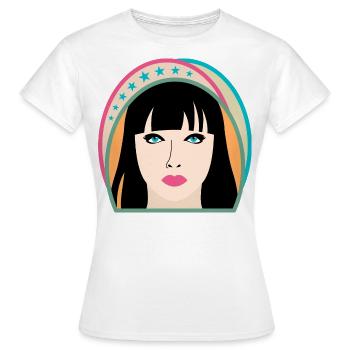 Graffiti Street Art Design - T-shirt Femme - blanc - Devant - AI Model Female 172 dark (172cm)