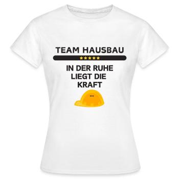 Construction de maisons d’équipe - T-shirt Femme - blanc - Devant - AI Model Female 172 dark (172cm)