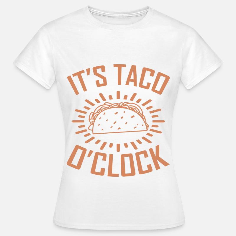 Tacos It's Taco O'Clock Cinco De Mayo Gift - Women's T-Shirt - white