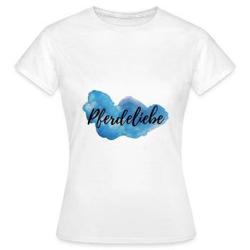 Pferdeliebe Logo - Frauen T-Shirt - Weiß - Vorne - AI Model Female 172 dark (172cm)