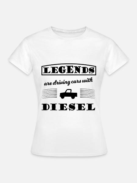 Der Diesel Fahrer - Frauen T-Shirt - Weiß