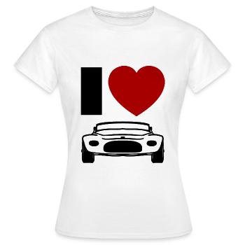 Amour de voiture - T-shirt Femme - blanc - Devant - AI Model Female 172 dark (172cm)