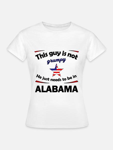 Zuhause in Alabama - Frauen T-Shirt - Weiß