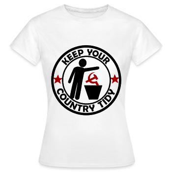 The capitalist - Women's T-Shirt - white - Front - AI Model Female 172 dark (172cm)