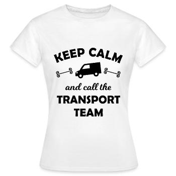 Das Transport Team - Frauen T-Shirt - Weiß - Vorne - AI Model Female 172 dark (172cm)
