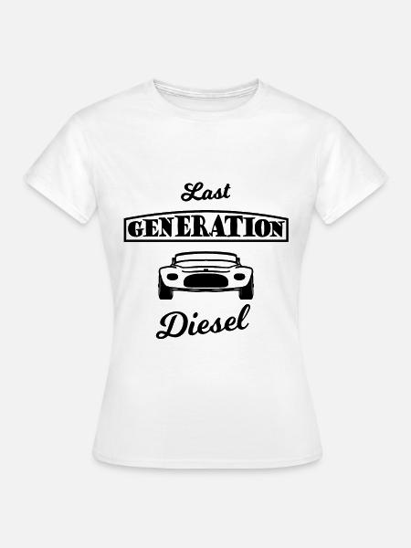 Die Diesel Autofahrer - Frauen T-Shirt - Weiß