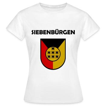 Les Saxons de Transylvanie - T-shirt Femme - blanc - Devant - AI Model Female 172 dark (172cm)