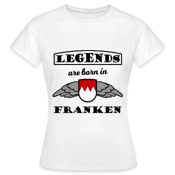 Les héros de Franconie - T-shirt Femme - blanc - Devant - AI Model Female 172 dark (172cm)