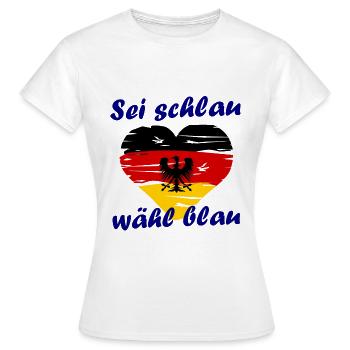 Der Deutschland Wahlkampf - Frauen T-Shirt - Weiß - Vorne - AI Model Female 172 dark (172cm)