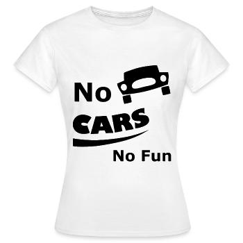 Für die Auto Freaks - Frauen T-Shirt - Weiß - Vorne - AI Model Female 172 dark (172cm)