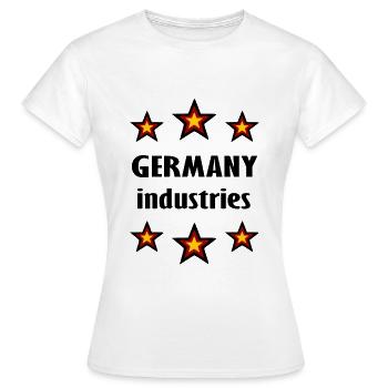 Die deutsche Industrie - Frauen T-Shirt - Weiß - Vorne - AI Model Female 172 dark (172cm)