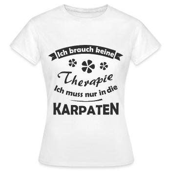 Thérapie dans les Carpates - T-shirt Femme - blanc - Devant - AI Model Female 172 dark (172cm)