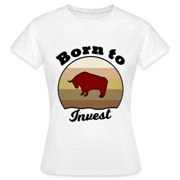 Le millionnaire boursier - T-shirt Femme - blanc - Devant - AI Model Female 172 dark (172cm)