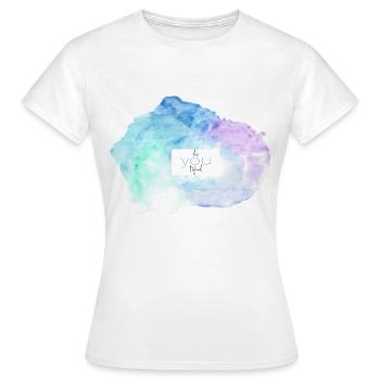 colorcloud beyoutiful - Frauen T-Shirt - Weiß - Vorne - AI Model Female 172 dark (172cm)