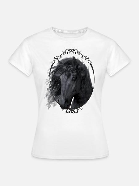 Black Beauty - Frauen T-Shirt - Weiß