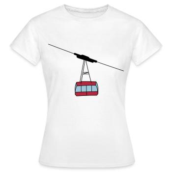 Gondel - Frauen T-Shirt - Weiß - Vorne - AI Model Female 172 dark (172cm)