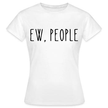 EW, PERSONNES - T-shirt Femme - blanc - Devant - AI Model Female 172 dark (172cm)