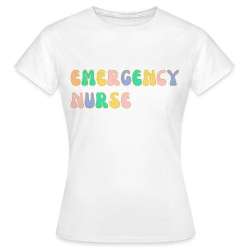 Notfall-Krankenschwester - Frauen T-Shirt - Weiß - Vorne - AI Model Female 172 dark (172cm)