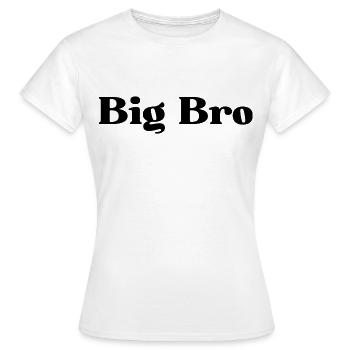 BIG BRO. BIG BROTHER - Women's T-Shirt - white - Front - AI Model Female 172 dark (172cm)