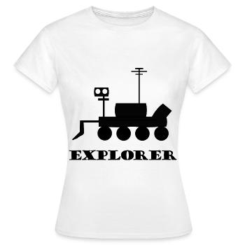 Weltraum Mission Mars - Frauen T-Shirt - Weiß - Vorne - AI Model Female 172 dark (172cm)