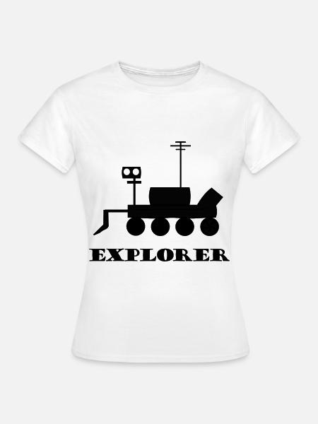Weltraum Mission Mars - Frauen T-Shirt - Weiß