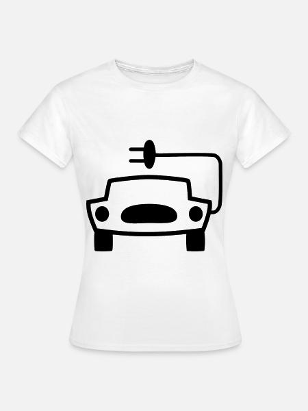 Das Elektroauto - Frauen T-Shirt - Weiß