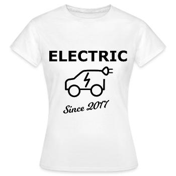 Voitures électriques 2017 - T-shirt Femme - blanc - Devant - AI Model Female 172 dark (172cm)