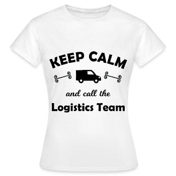L’équipe de transport logistique - T-shirt Femme - blanc - Devant - AI Model Female 172 dark (172cm)