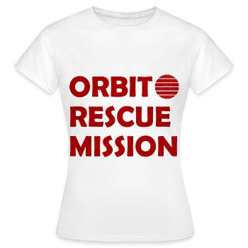 Die Weltall Rettungs Mission - Frauen T-Shirt - Weiß - Vorne - AI Model Female 172 dark (172cm)