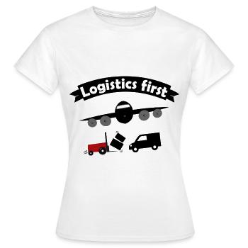 Transport and delivery - Women's T-Shirt - white - Front - AI Model Female 172 dark (172cm)