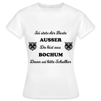 Die Besten aus dem Pott - Frauen T-Shirt - Weiß - Vorne - AI Model Female 172 dark (172cm)