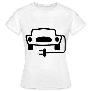 Les voitures électriques arrivent - T-shirt Femme - blanc - Devant - AI Model Female 172 dark (172cm)