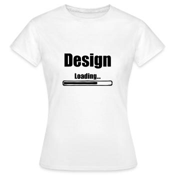 Design Loading - T-shirt Femme - blanc - Devant - AI Model Female 172 dark (172cm)