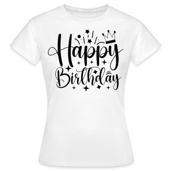 Birthday Queen 5 Happy Birthday - Women's T-Shirt - white - Front - AI Model Female 172 dark (172cm)
