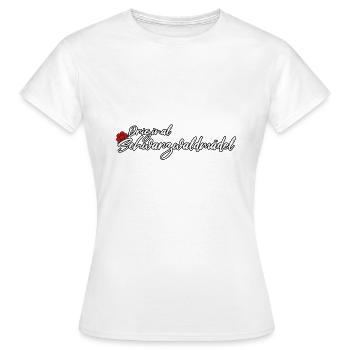 Schwarzwald Mädel Heimat Bollenhut Kuckuck - Frauen T-Shirt - Weiß - Vorne - AI Model Female 172 dark (172cm)