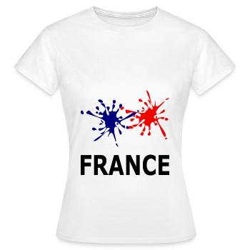 Bleu Blanc Rouge France - T-shirt Femme - blanc - Devant - AI Model Female 172 dark (172cm)