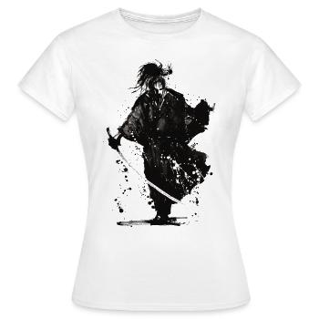 Samurai-Splash - Frauen T-Shirt - Weiß - Vorne - AI Model Female 172 dark (172cm)