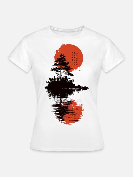 Japan Tree - Frauen T-Shirt - Weiß