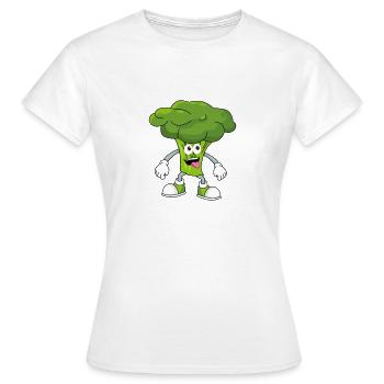 Brocoli - T-shirt Femme - blanc - Devant - AI Model Female 172 dark (172cm)