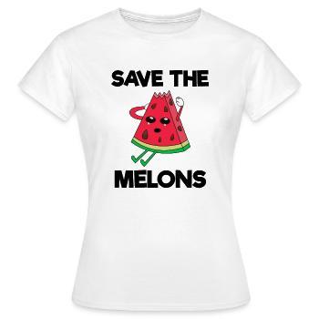 Melon - T-shirt Femme - blanc - Devant - AI Model Female 172 dark (172cm)