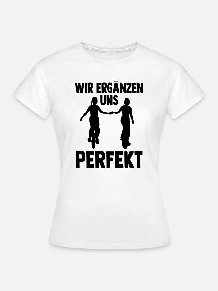 Einrad Zwillinge - Frauen T-Shirt - Weiß