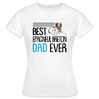 Épagneul Breton - T-shirt Femme - blanc - Devant - AI Model Female 172 dark (172cm)