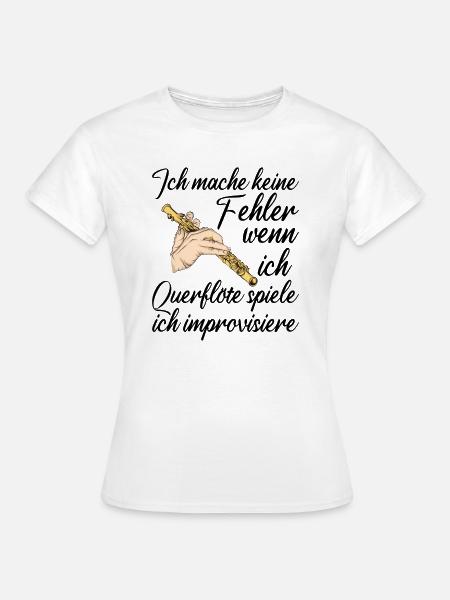 Querflöte - Frauen T-Shirt - Weiß