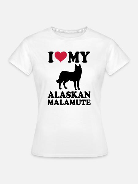Alaskan Malamute - Frauen T-Shirt - Weiß