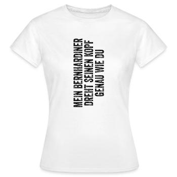 Bernhardiner - Frauen T-Shirt - Weiß - Vorne - AI Model Female 172 dark (172cm)