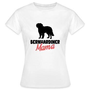 Bernhardiner - Frauen T-Shirt - Weiß - Vorne - AI Model Female 172 dark (172cm)